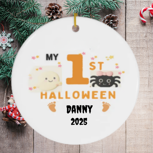 My 1st HALLOWEEN | SUBORNC Circle Ornament