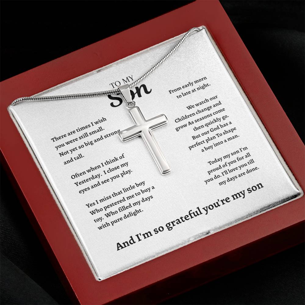 To My Son| Cross Necklace