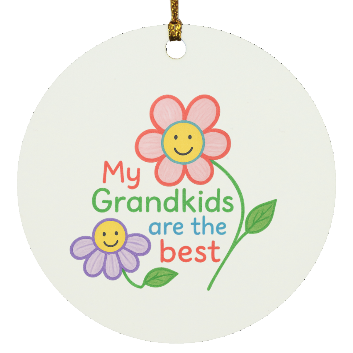 My Grandkids Are The Best |SUBORNC Circle Ornament