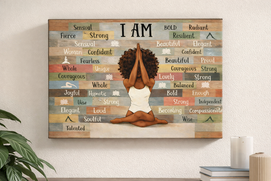 Positive Affirmation Canvas Art | Personalized