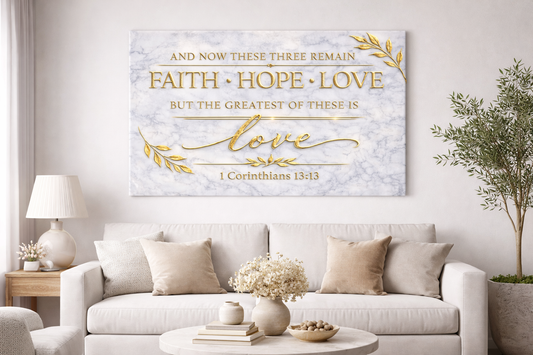 Legacy Collection™ Engraved Gold Scripture Canvas