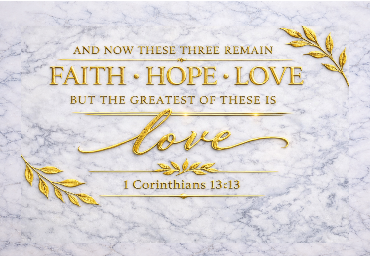 Legacy Collection™ Engraved Gold Scripture Canvas