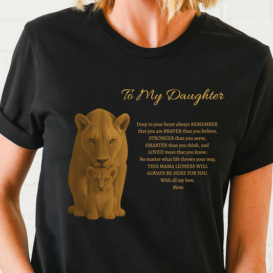 To My Daughter T-Shirt |Show Her Your Support