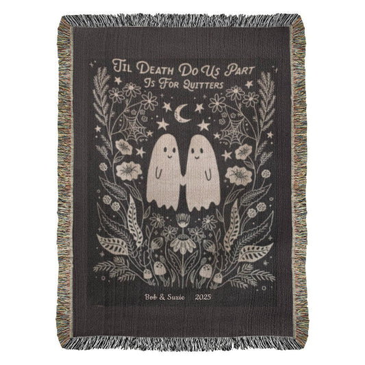 Til Death Do Us Part| Personalized Woven Blanket