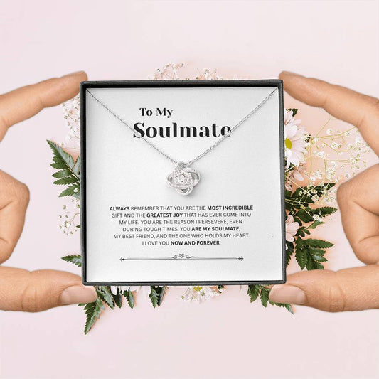To My Soulmate | Love Knot Necklace