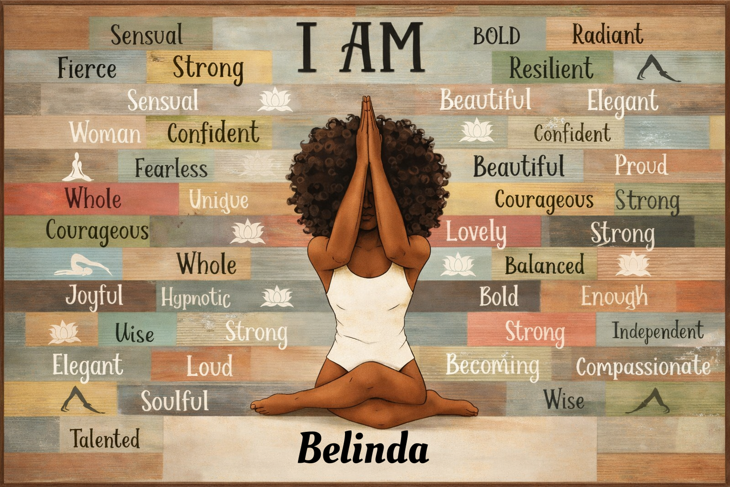 Positive Affirmation Canvas| Personalized
