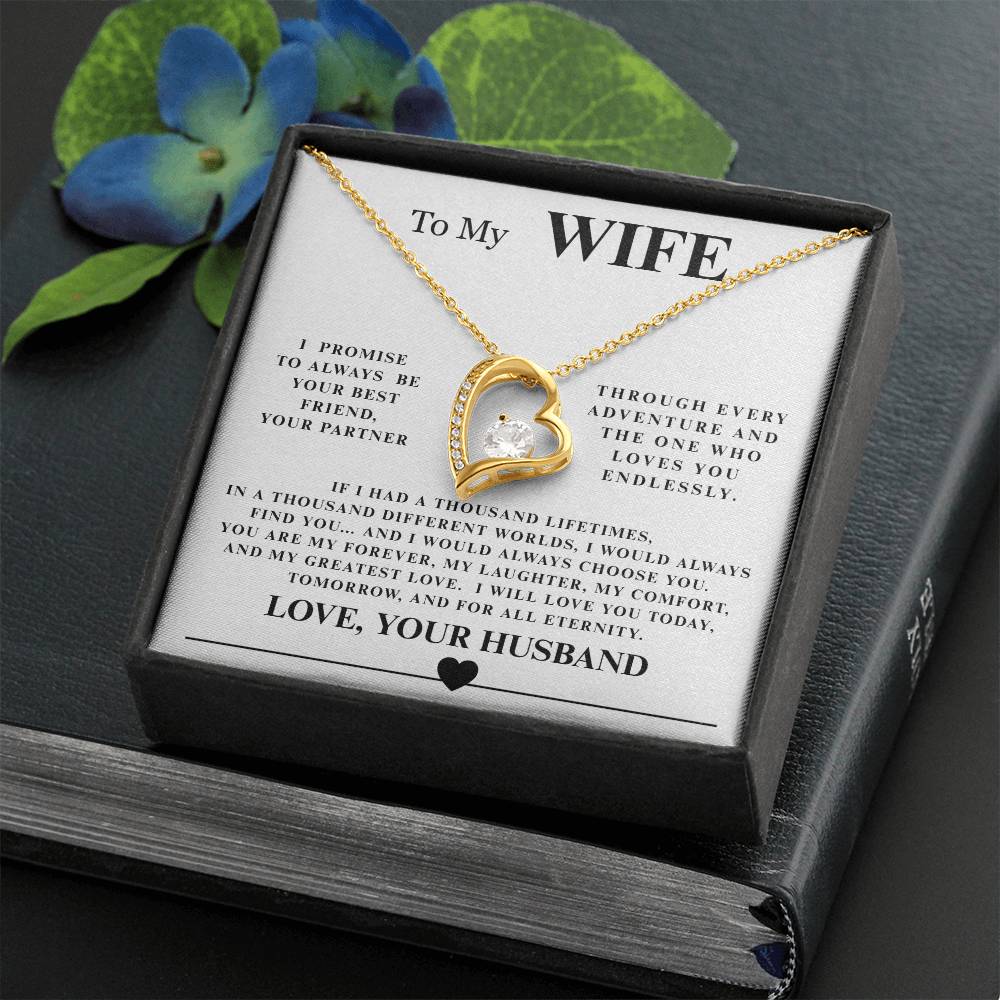 Forever Love Necklace with Endearing Message Card