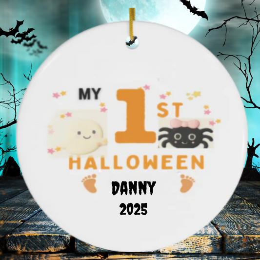My 1st HALLOWEEN | SUBORNC Circle Ornament