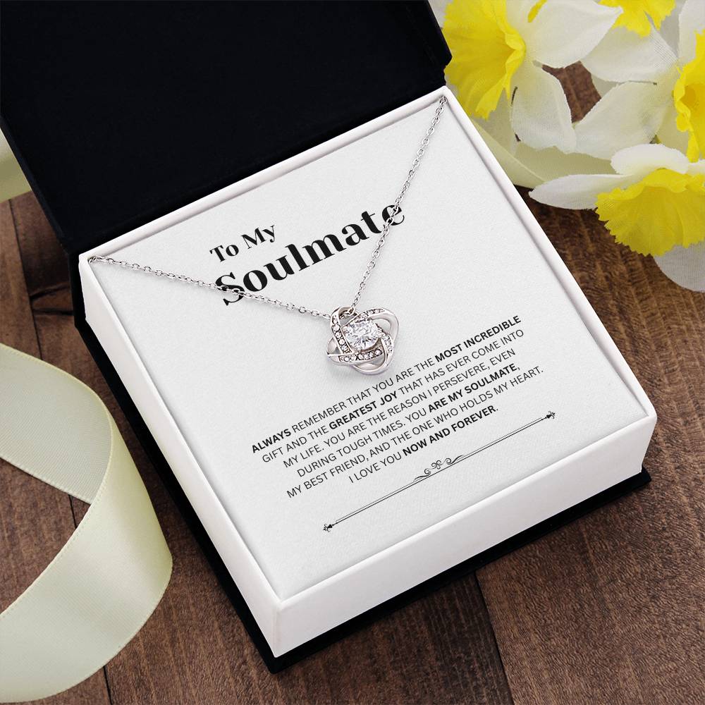 To My Soulmate | Love Knot Necklace