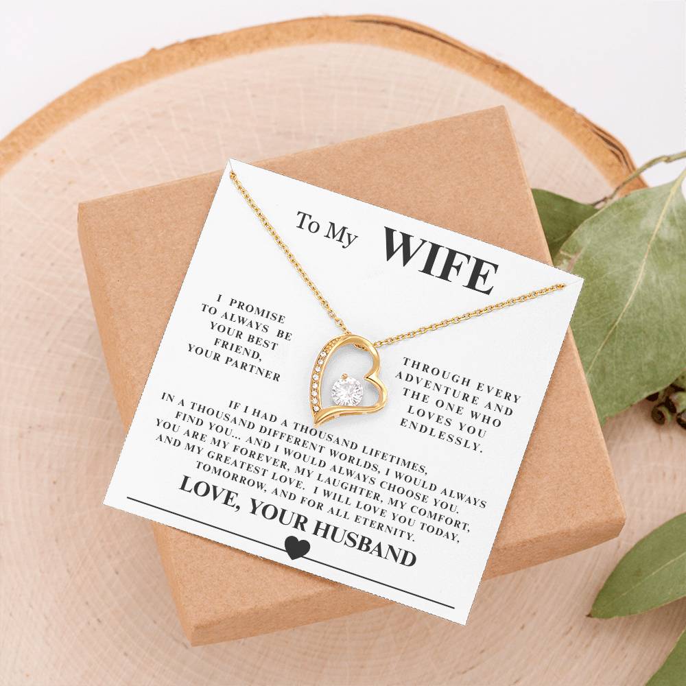 Forever Love Necklace with Endearing Message Card
