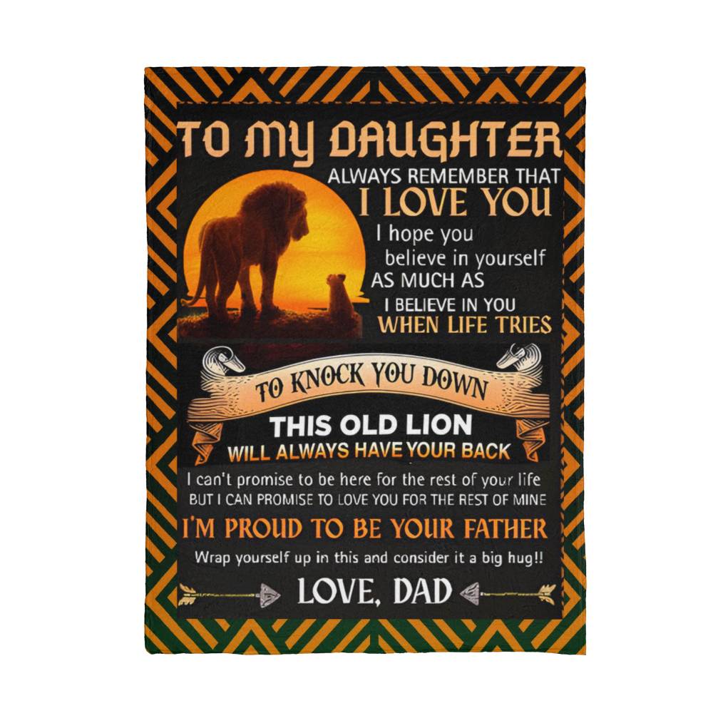 To My Daughter |Mink Touch Fleece Blanket (3:4) 60 x 80