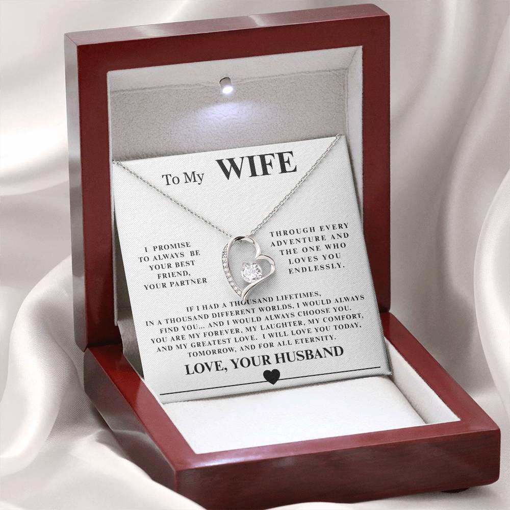 Forever Love Necklace with Endearing Message Card