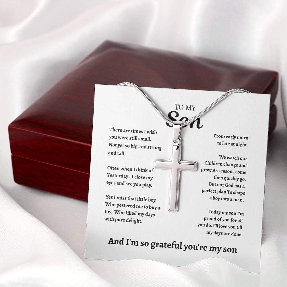 To My Son| Cross Necklace