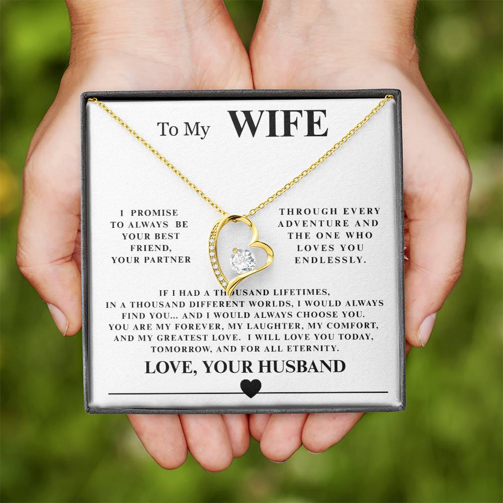 Forever Love Necklace with Endearing Message Card