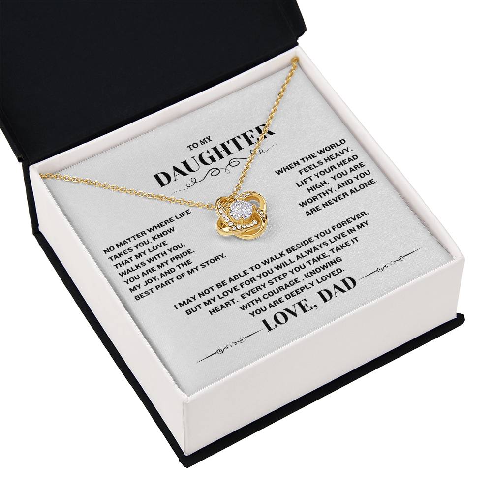 Love Knot Necklace (Yellow & White Gold Variants)