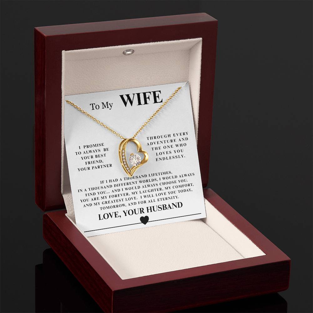 Forever Love Necklace with Endearing Message Card