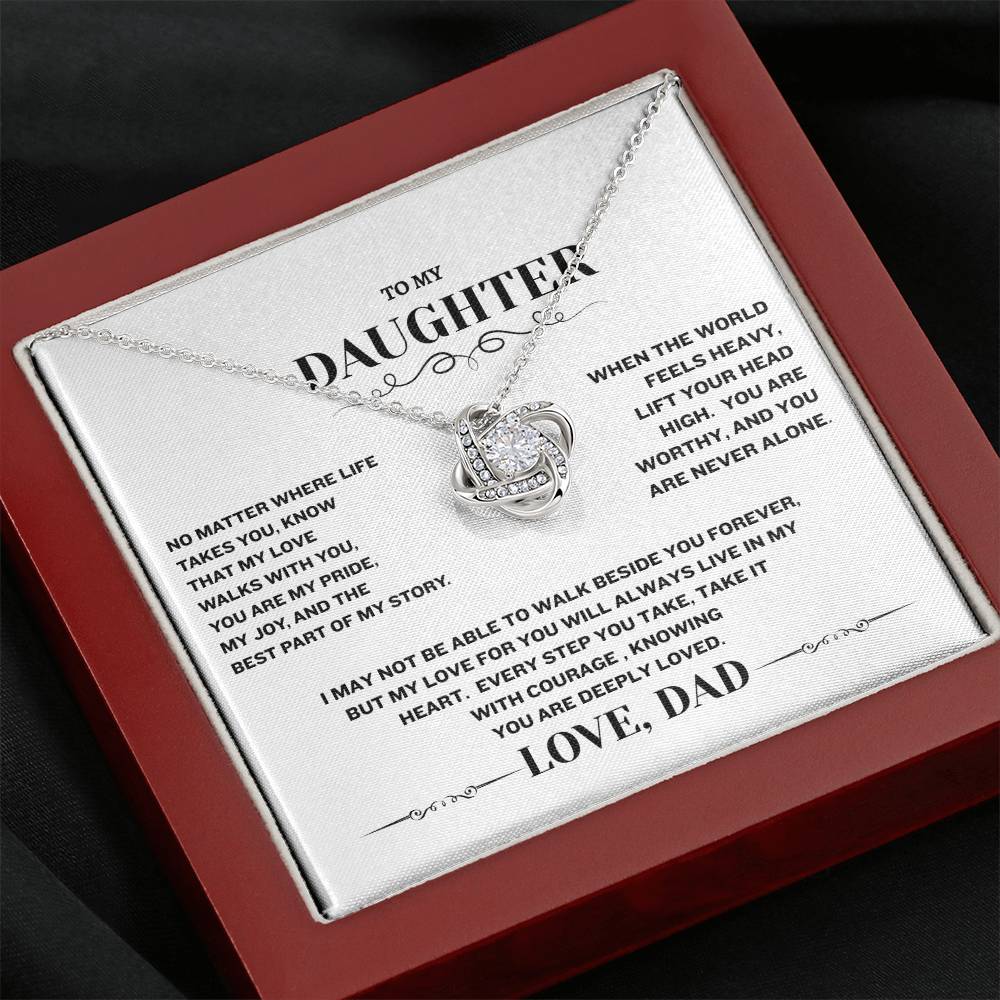 Love Knot Necklace (Yellow & White Gold Variants)