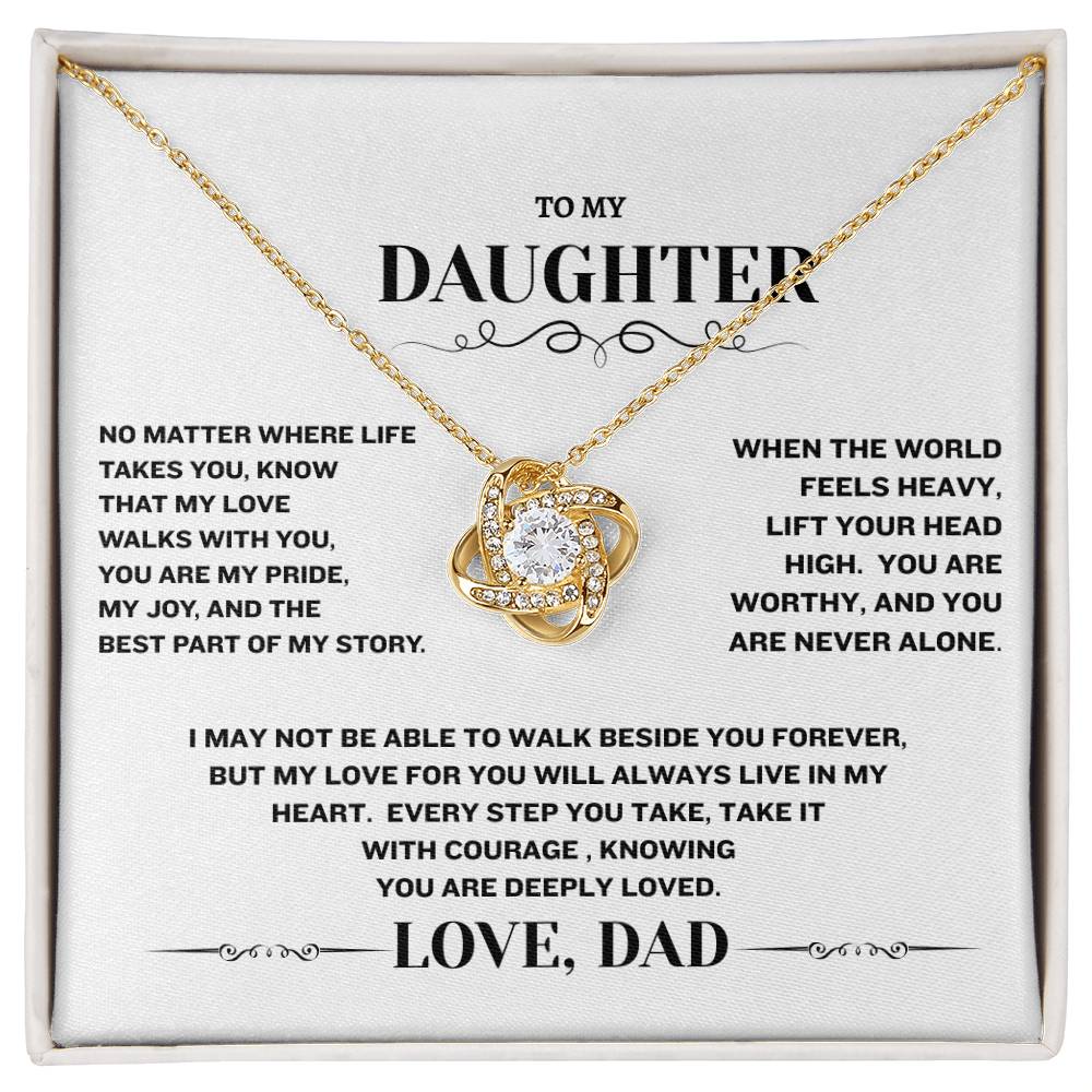 Love Knot Necklace (Yellow & White Gold Variants)