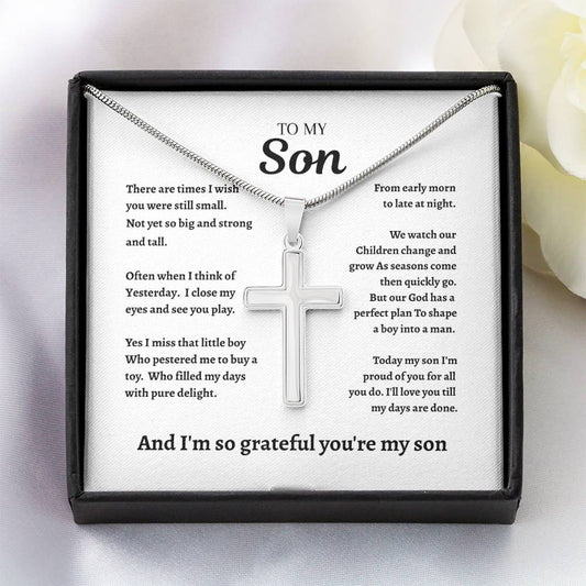To My Son| Cross Necklace