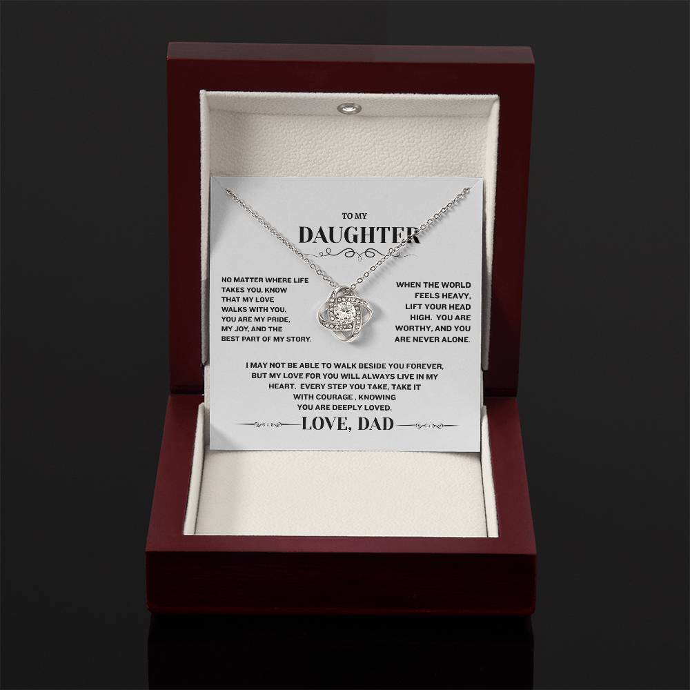 Love Knot Necklace (Yellow & White Gold Variants)