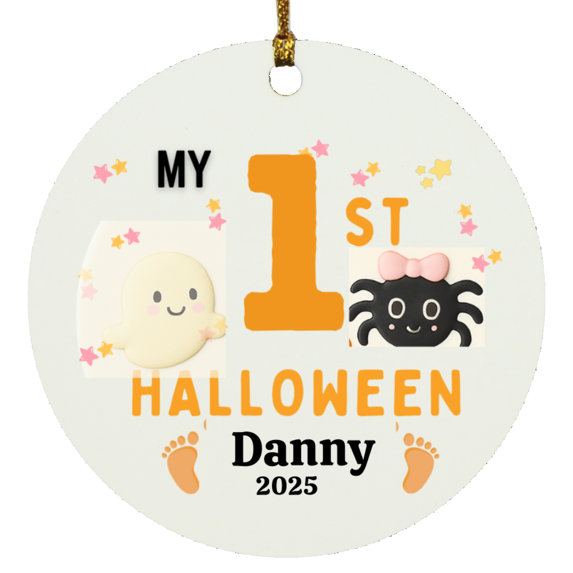My 1st HALLOWEEN | SUBORNC Circle Ornament