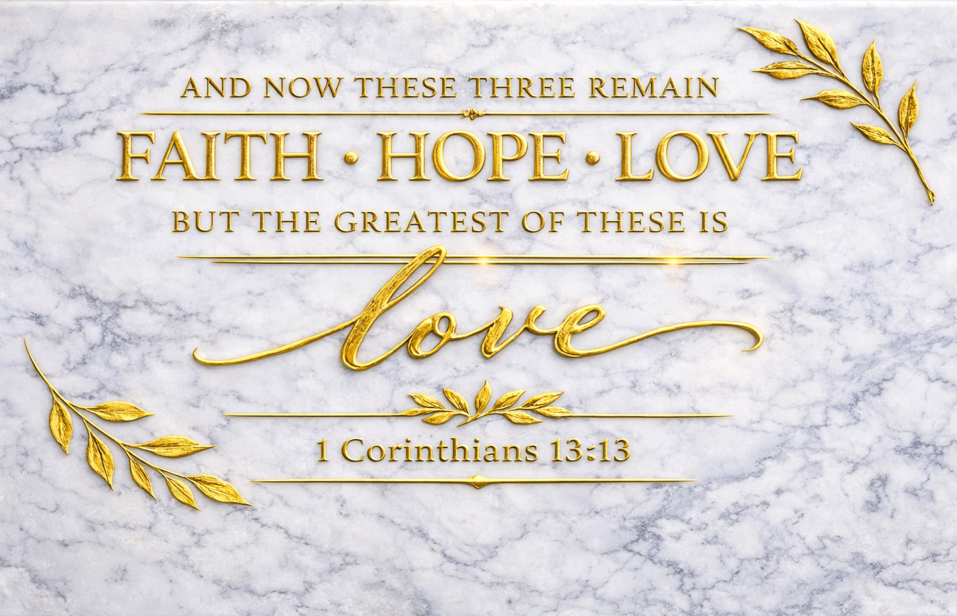 Legacy Collection™ Engraved Gold Scripture Canvas