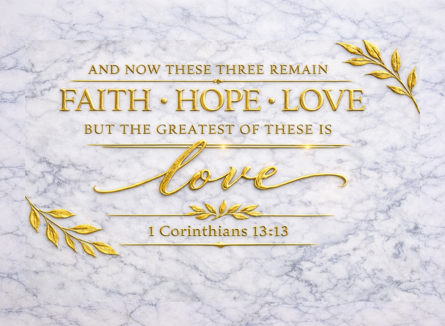 Legacy Collection™ Engraved Gold Scripture Canvas