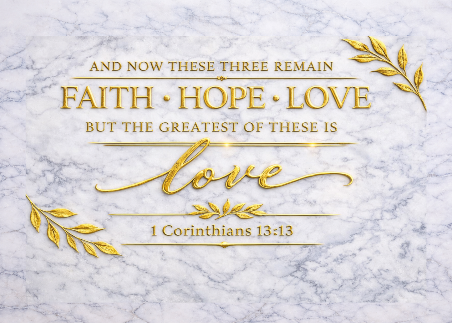 Legacy Collection™ Engraved Gold Scripture Canvas