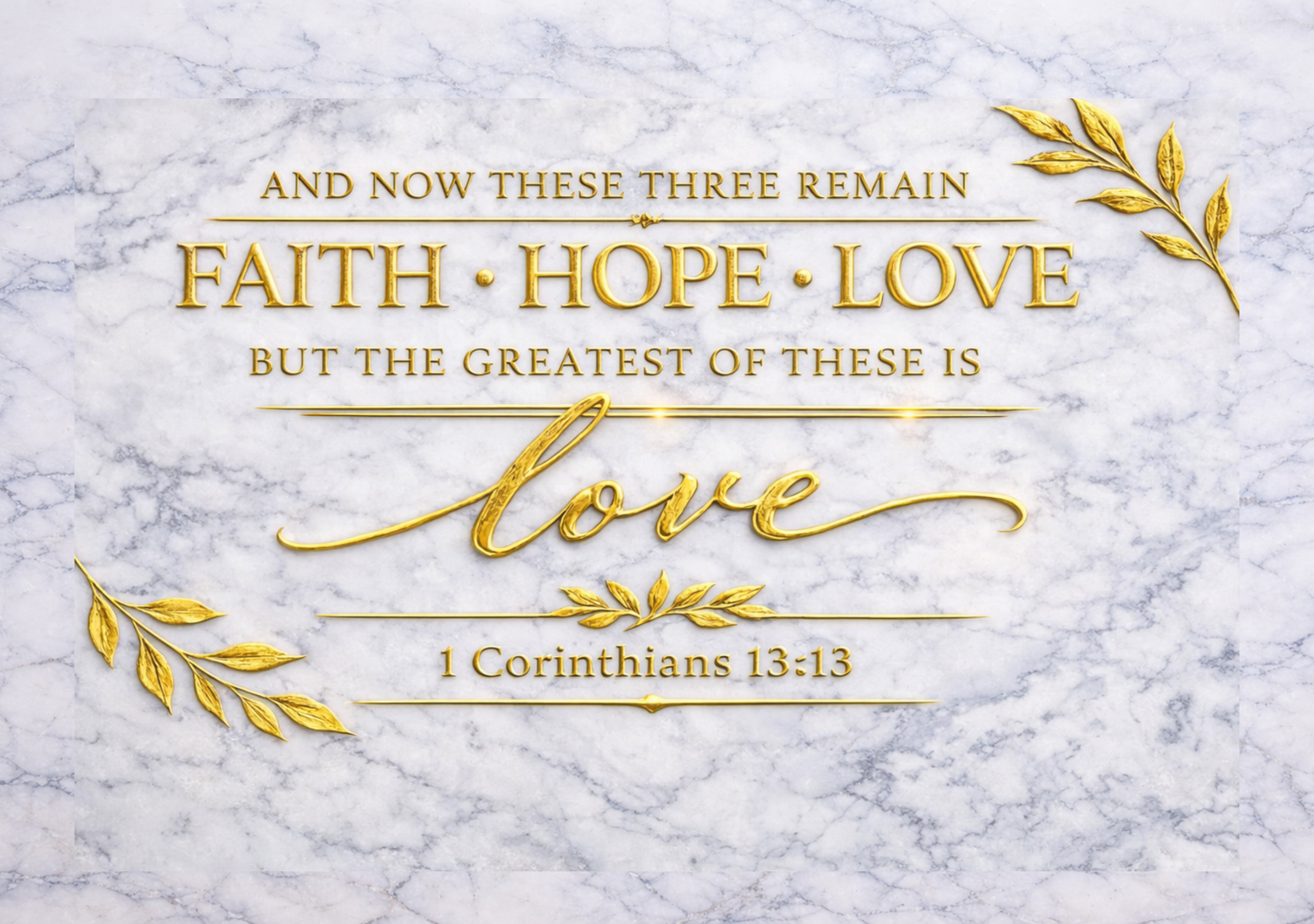 Legacy Collection™ Engraved Gold Scripture Canvas
