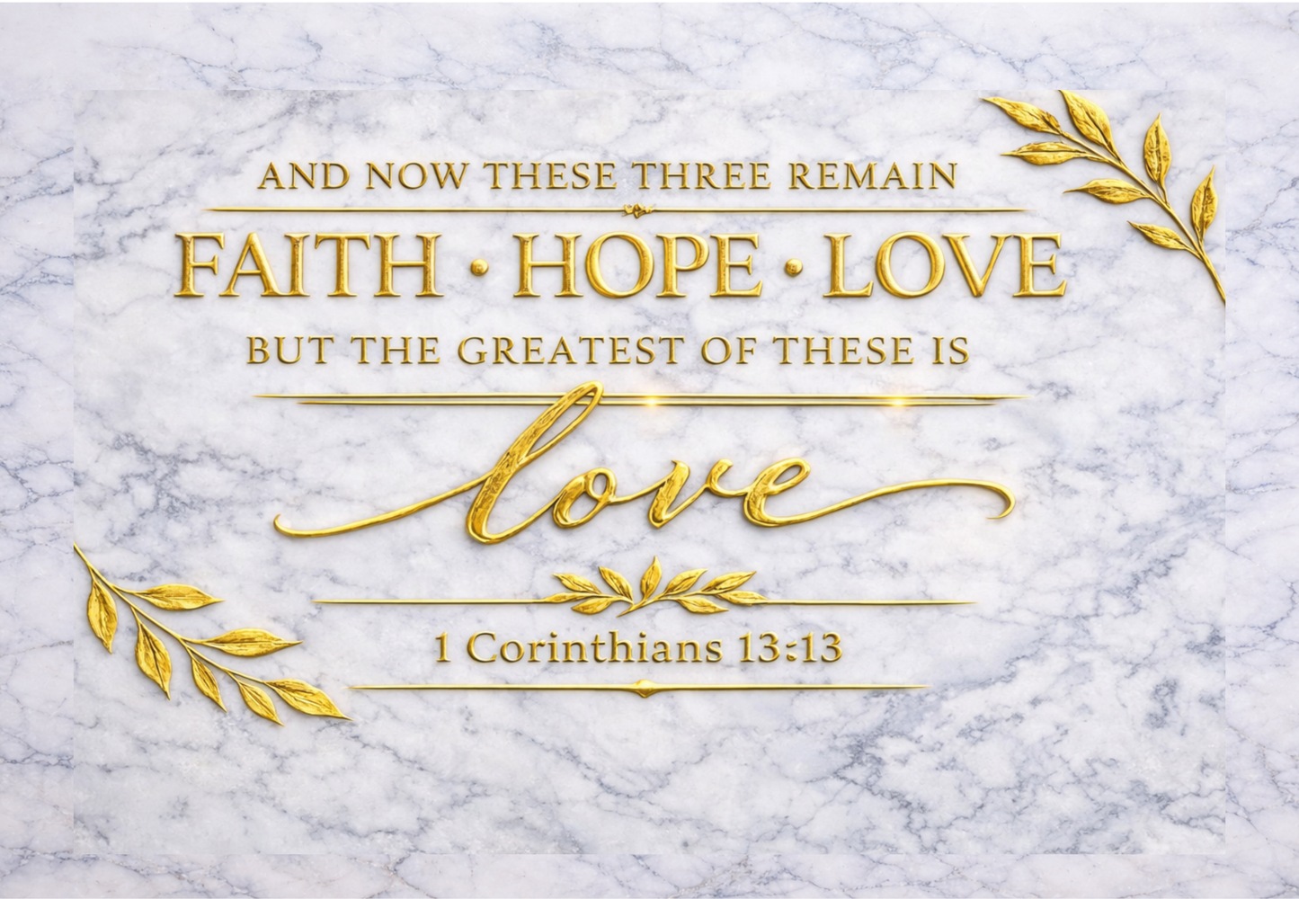 Legacy Collection™ Engraved Gold Scripture Canvas