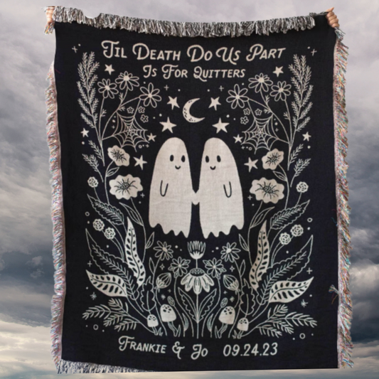 Til Death Do Us Part| Personalized Woven Blanket