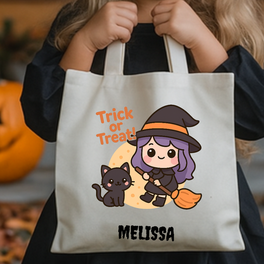 Personalized Trick or Treat Bag | Custom Name Tote
