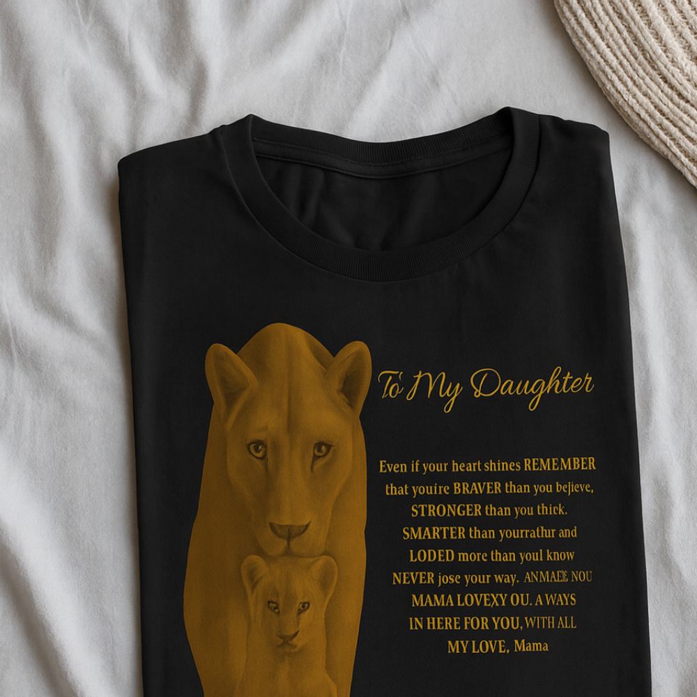 To My Daughter T-Shirt |Show Her Your Support