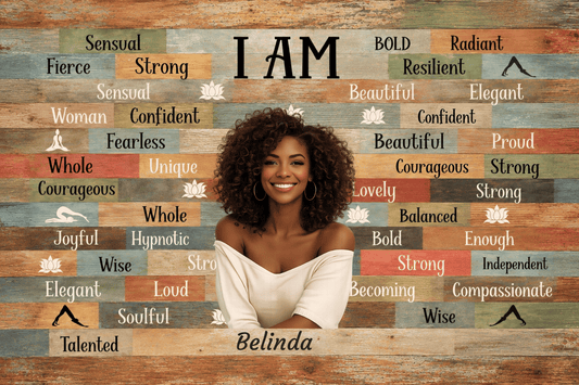 'Personalized' “I AM” Positive Affirmation Canvas