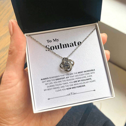 To My Soulmate | Love Knot Necklace