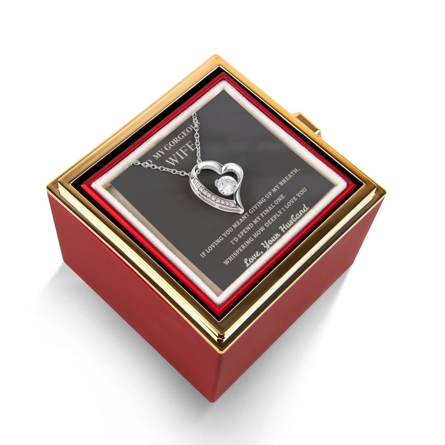 Forever Love with Rotating Rose Gift Box