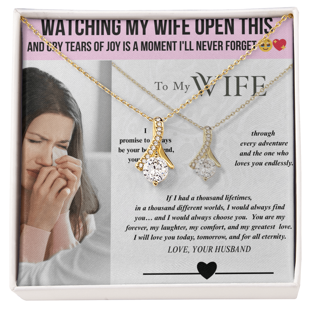 TO MY WIFE - |-  ELEGANT PENDANT
