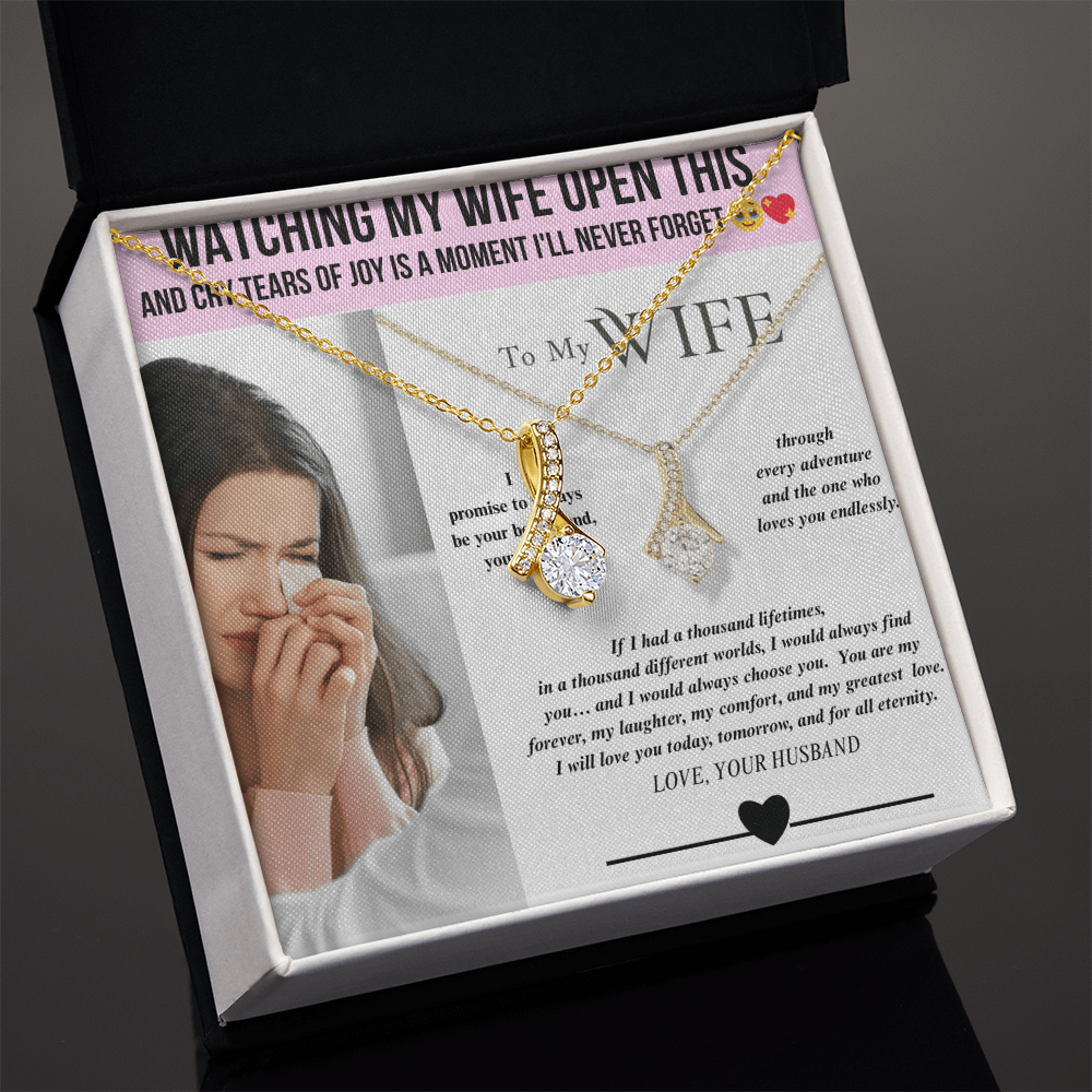 TO MY WIFE - |-  ELEGANT PENDANT