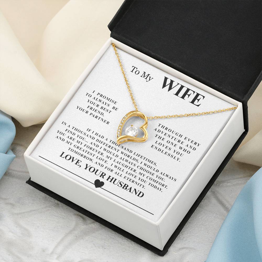 Forever Love Necklace with Endearing Message Card