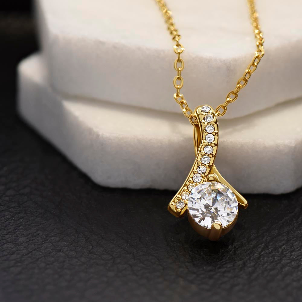 TO MY DAUGHTER IN LAW | Beauty Necklace (Yellow & White Gold Variants)