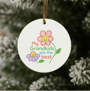 My Grandkids Are The Best |SUBORNC Circle Ornament