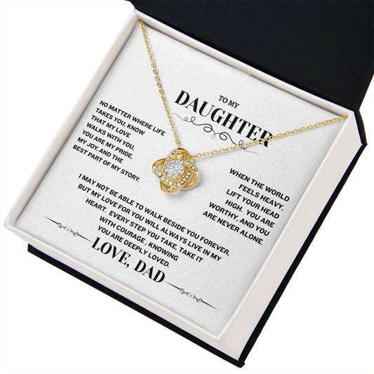 Love Knot Necklace (Yellow & White Gold Variants)