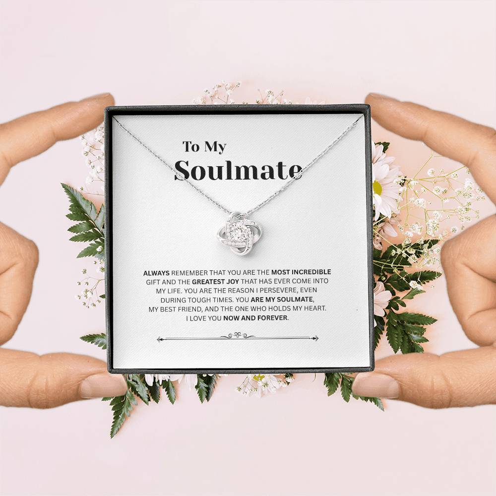 To My Soulmate | Love Knot Necklace