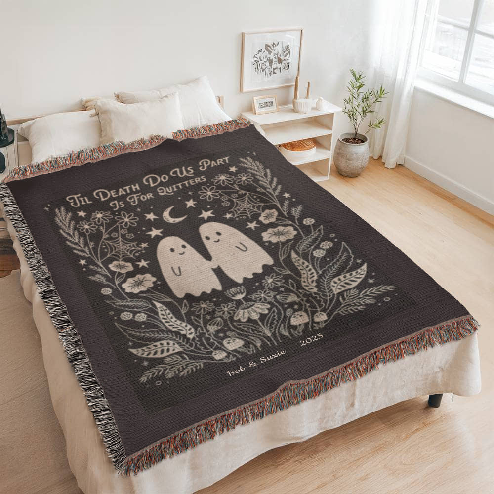 Til Death Do Us Part| Personalized Woven Blanket