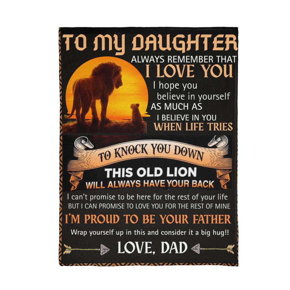 TO MY DAUGHTER | Mink Touch Fleece Blanket 60X80