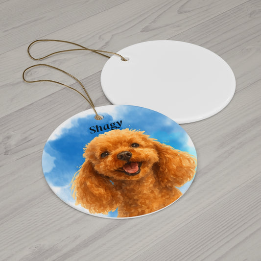 Your Special Pet on a Personalized Christmas Ornament |Personalized Ceramic Ornament