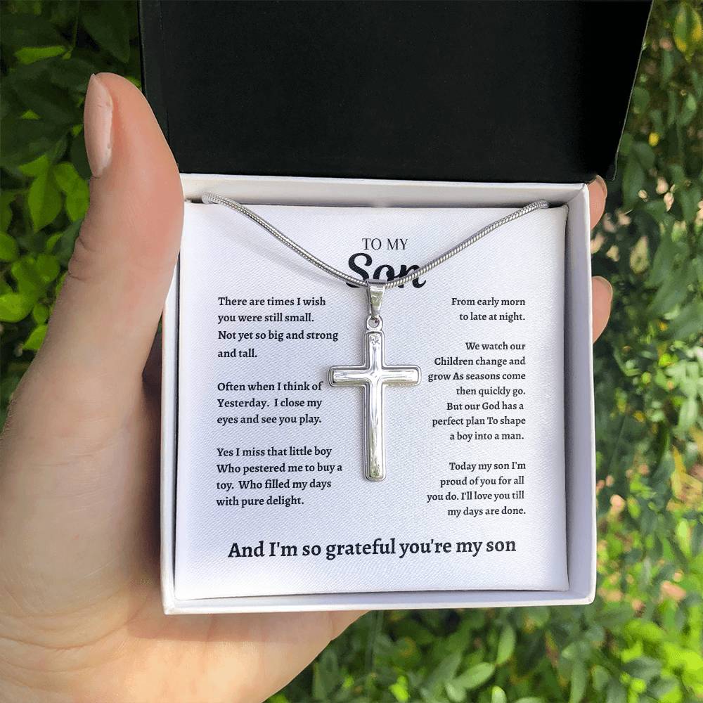 To My Son| Cross Necklace