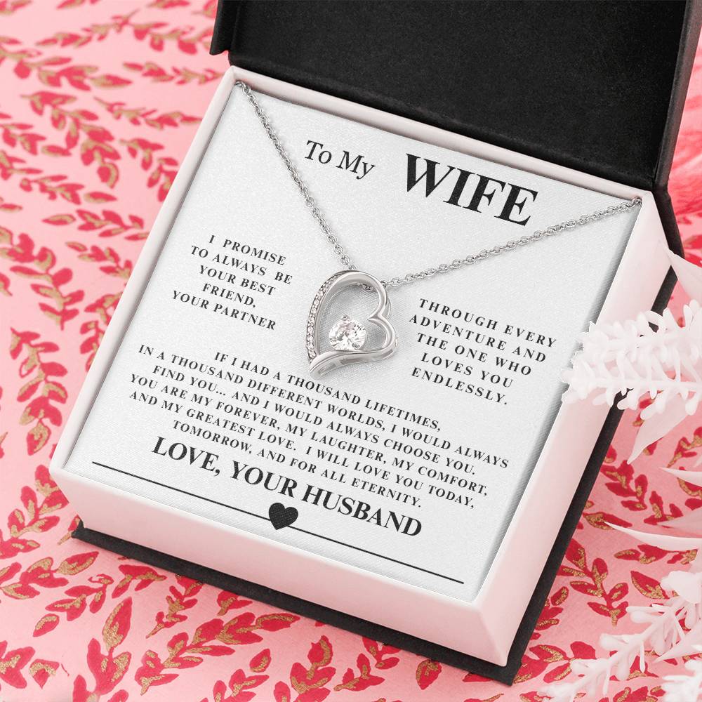 Forever Love Necklace with Endearing Message Card