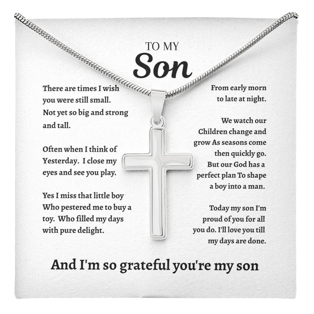 To My Son| Cross Necklace